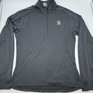 Toronto Raptors Quarter Zip Pullover Jacket – Size L – Like New